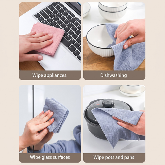 Microfiber Reusable Tissue Pack – 20 Pcs Cloth Box