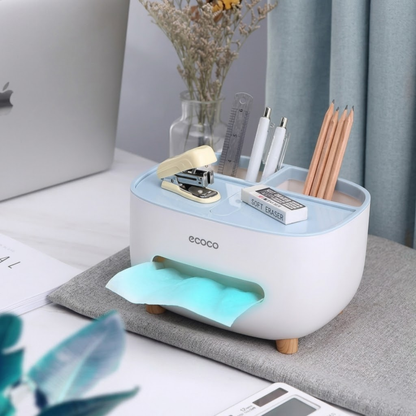 Multifunctional Tissue Box – Remote & Pen Holder