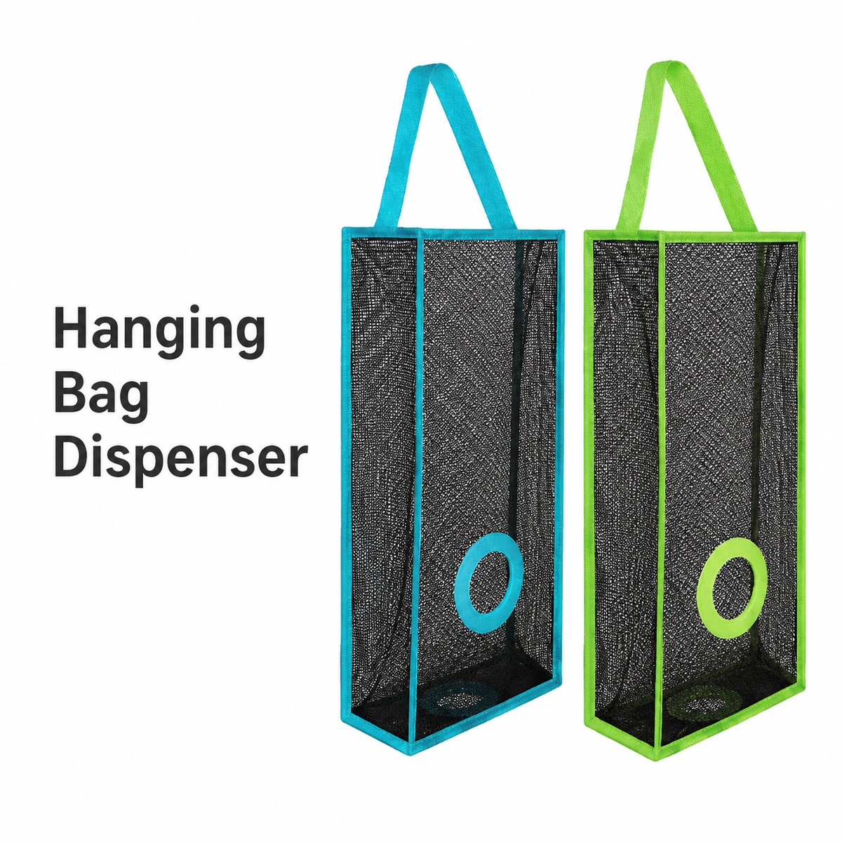 Plastic Bag Holder – Hanging Kitchen Bag Dispenser