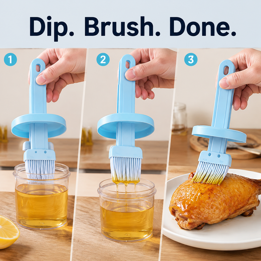 Silicone Oil Brush Jar – BBQ Basting Bottle