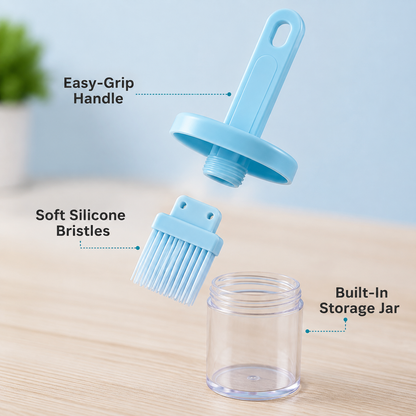 Silicone Oil Brush Jar – BBQ Basting Bottle