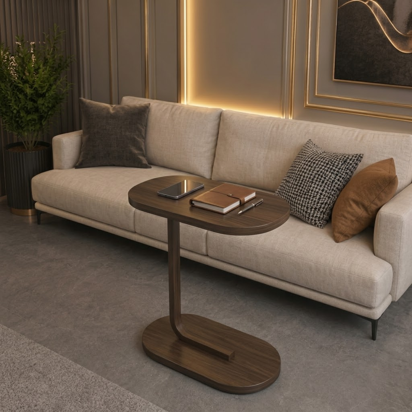 Wooden Accent Side Table – Living Room Table