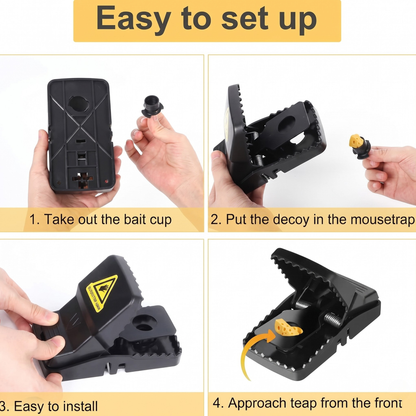 Big Rat Trap – Reusable, Washable, Strong Spring