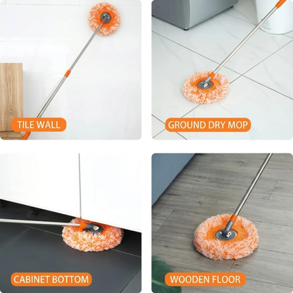 Rotatable Dust Cleaning Mop – 360° Extendable
