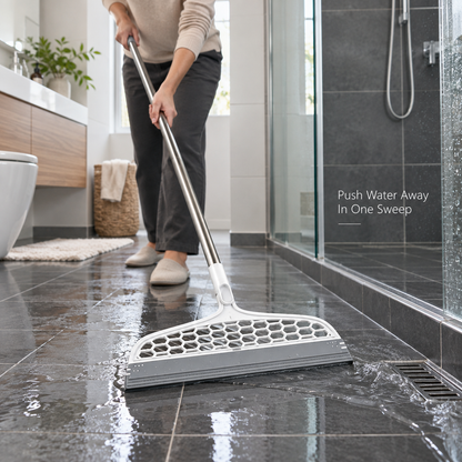 Rotating Silicone Magic Broom – Pet Hair & Floor