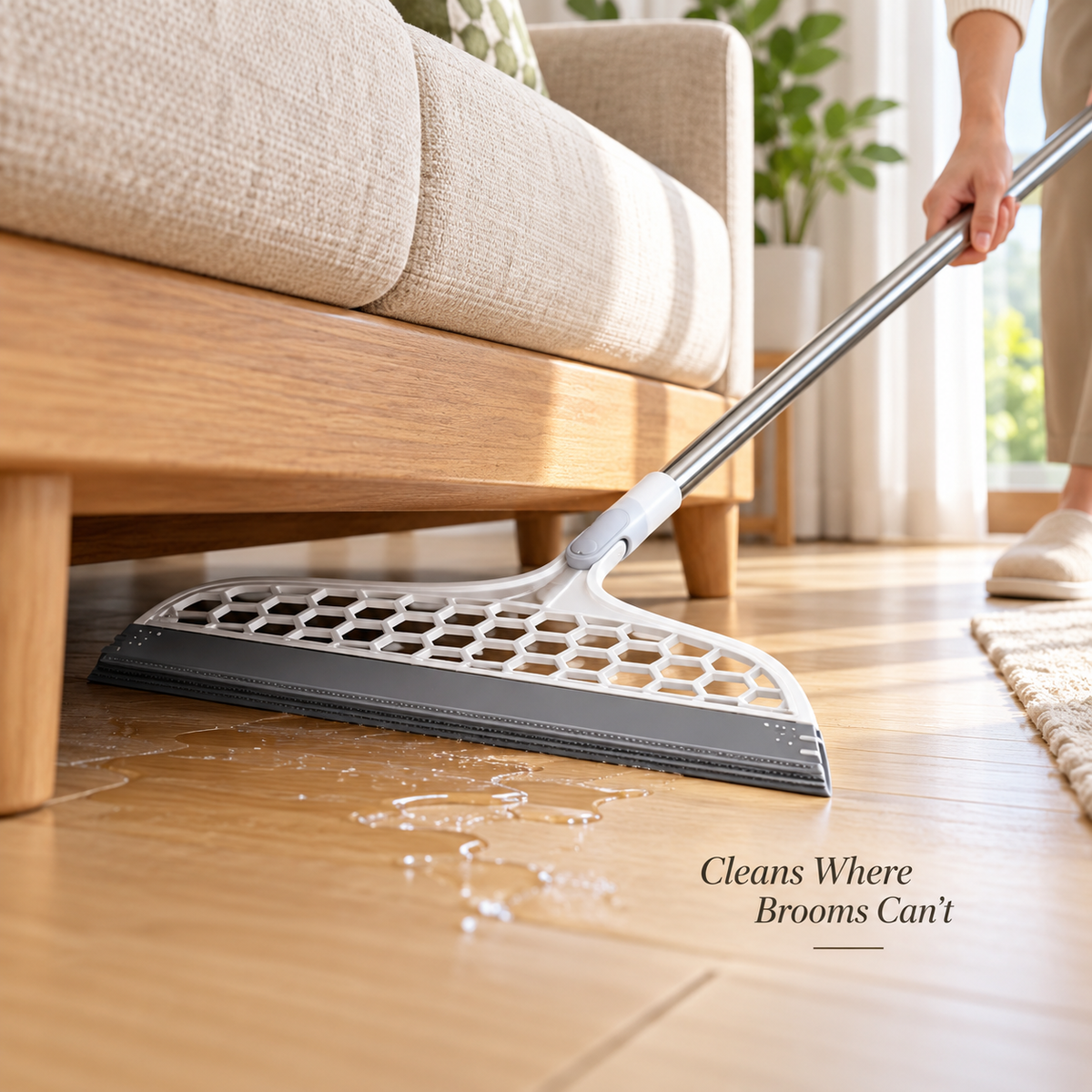 Rotating Silicone Magic Broom – Pet Hair & Floor