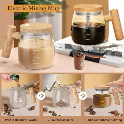 Self Stirring Electric Mixing Cup – 400ml Rechargeable