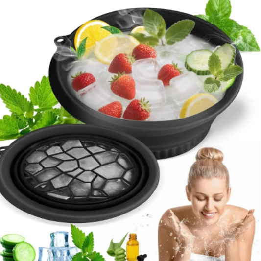 Silicone Ice Facial Bowl – Foldable, Cold Therapy