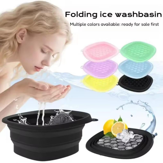 Silicone Ice Facial Bowl – Foldable, Cold Therapy