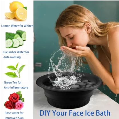 Silicone Ice Facial Bowl – Foldable, Cold Therapy