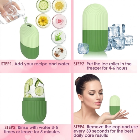 Silicone Ice Roller – Reusable Facial Cold Therapy