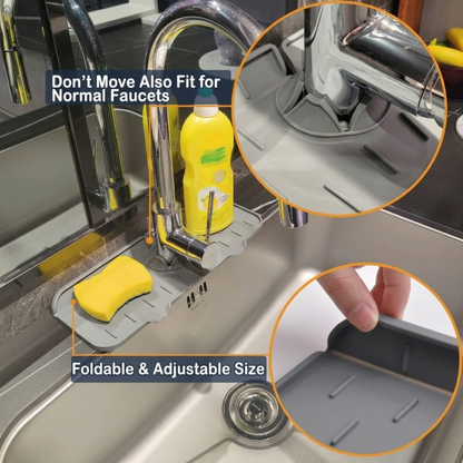Faucet Absorbent Mat – Silicone Splash Guard