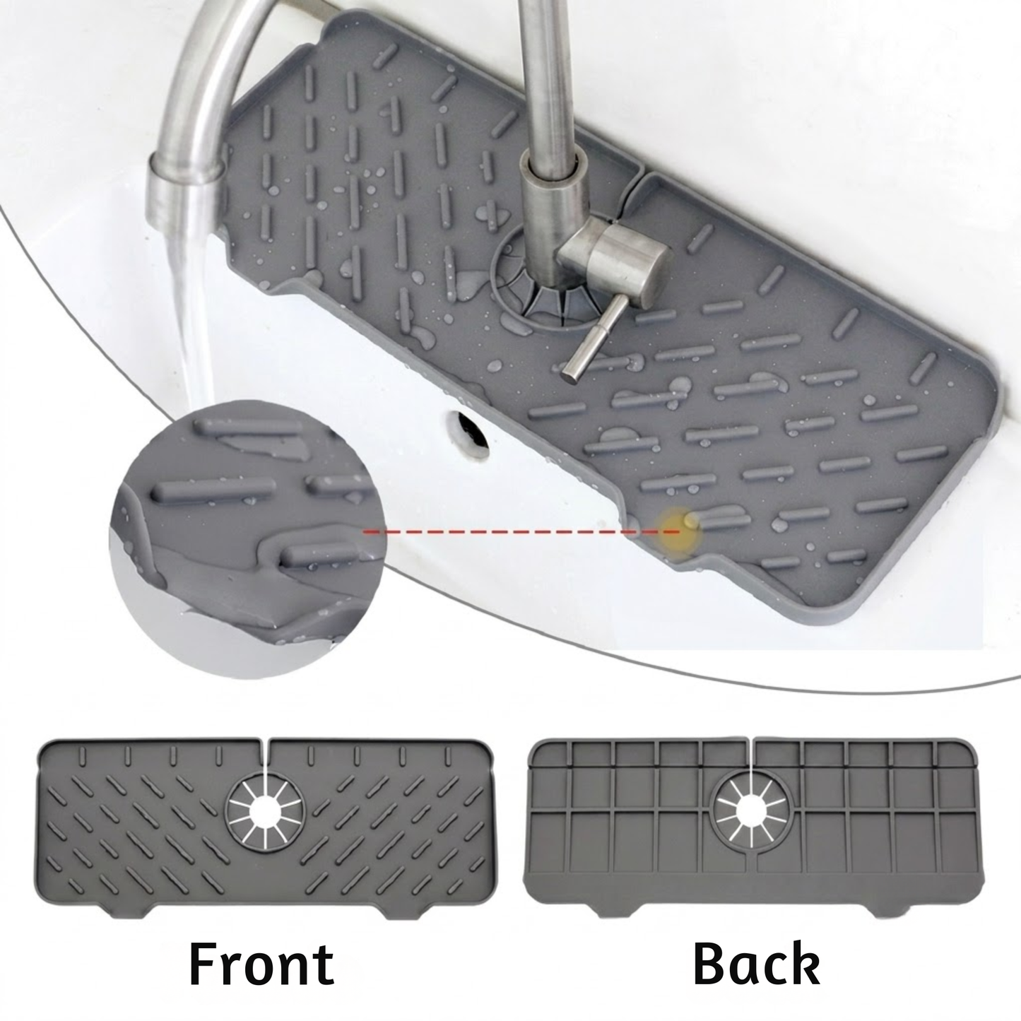 Faucet Absorbent Mat – Silicone Splash Guard