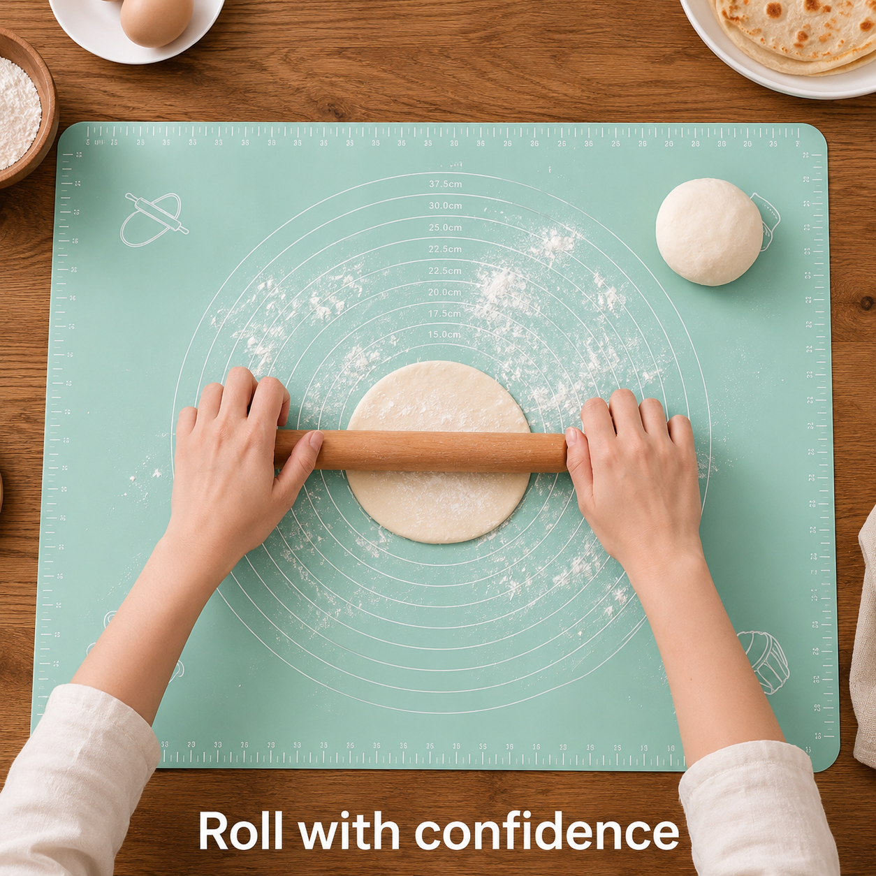Silicone Roti Mat – Non-Stick Pastry & Dough Roller