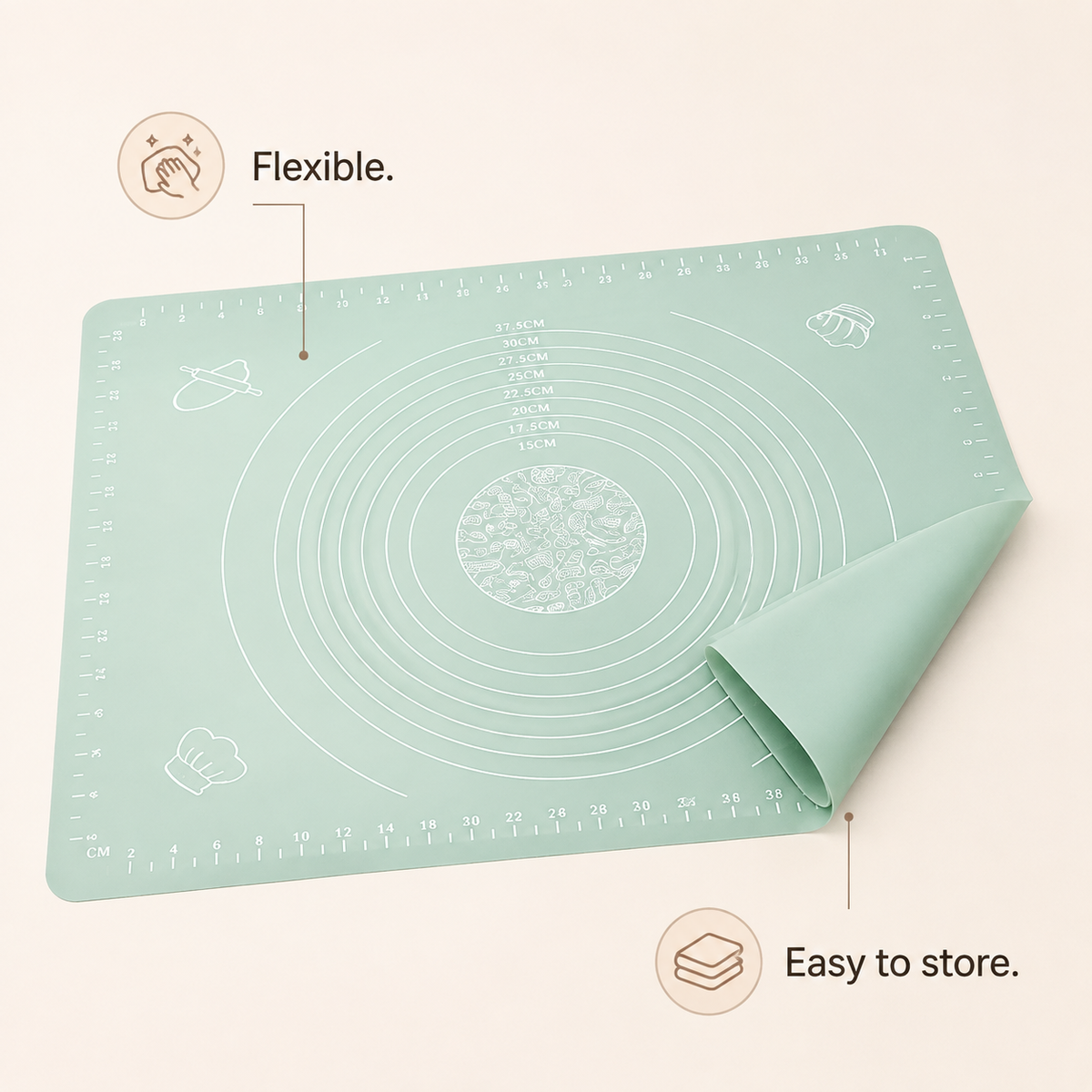 Silicone Roti Mat – Non-Stick Pastry & Dough Roller