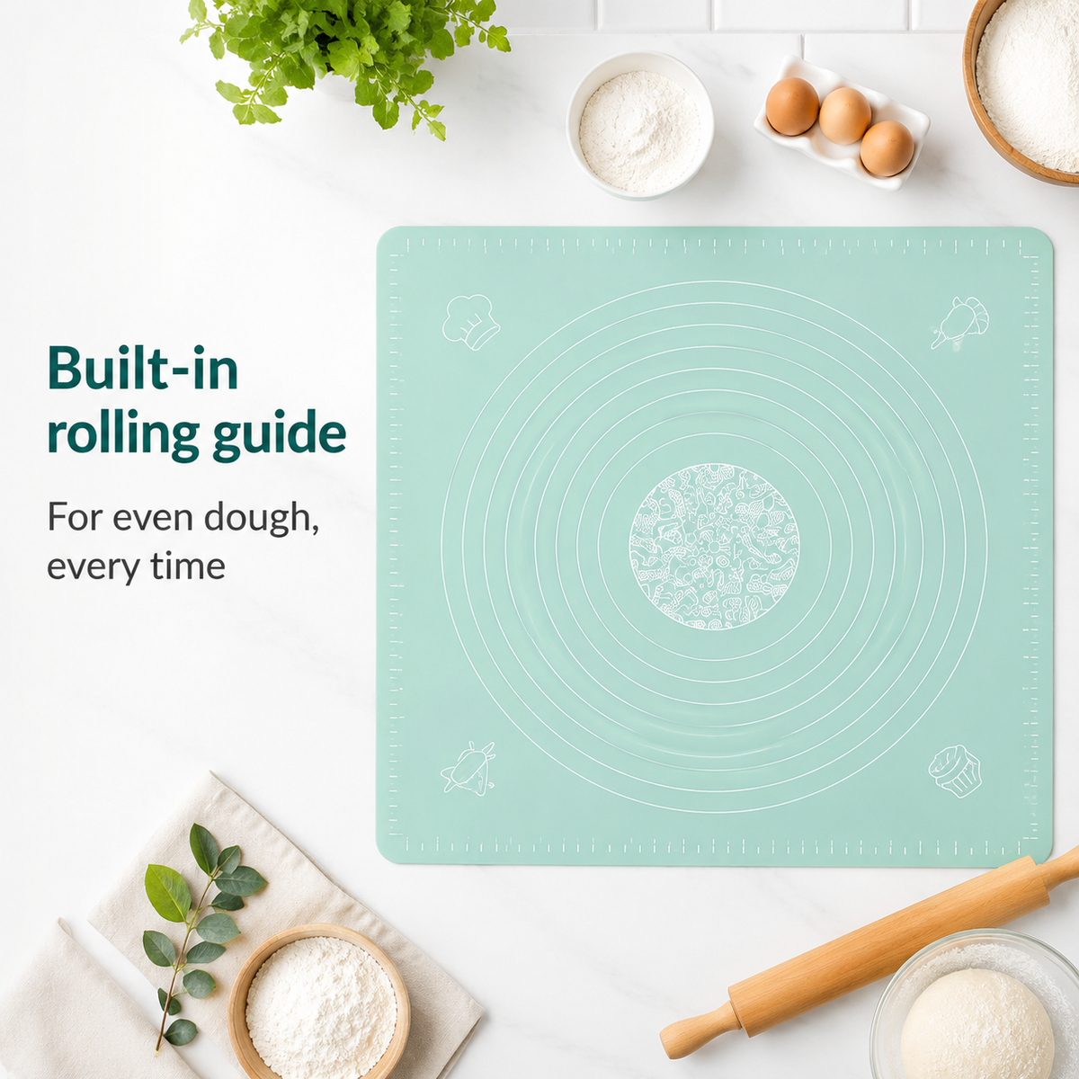 Silicone Roti Mat – Non-Stick Pastry & Dough Roller