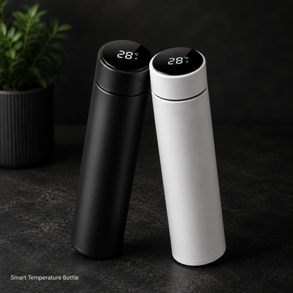Smart LED Temperature Water Bottle – 500ml Vacuum