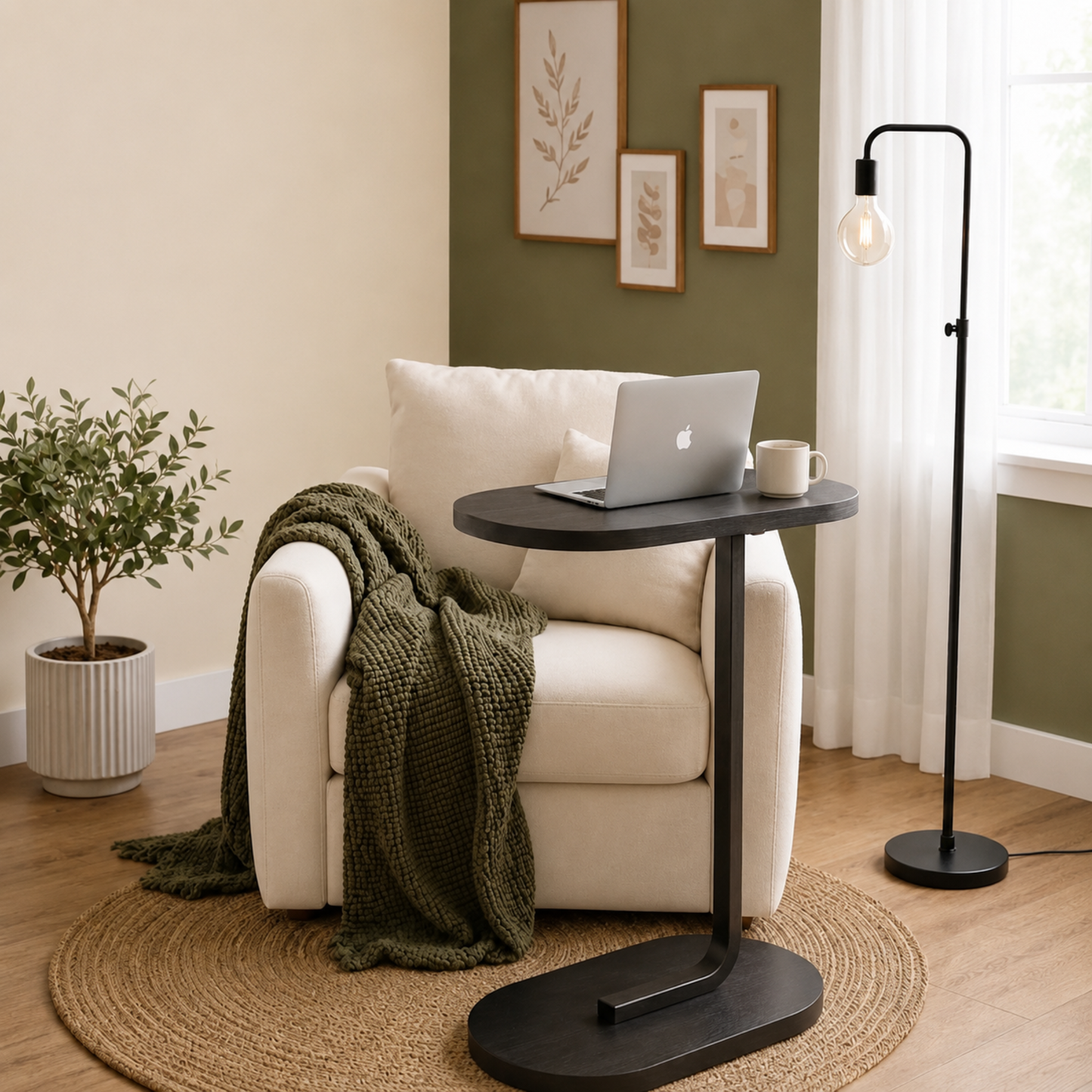 Wooden Accent Side Table – Living Room Table