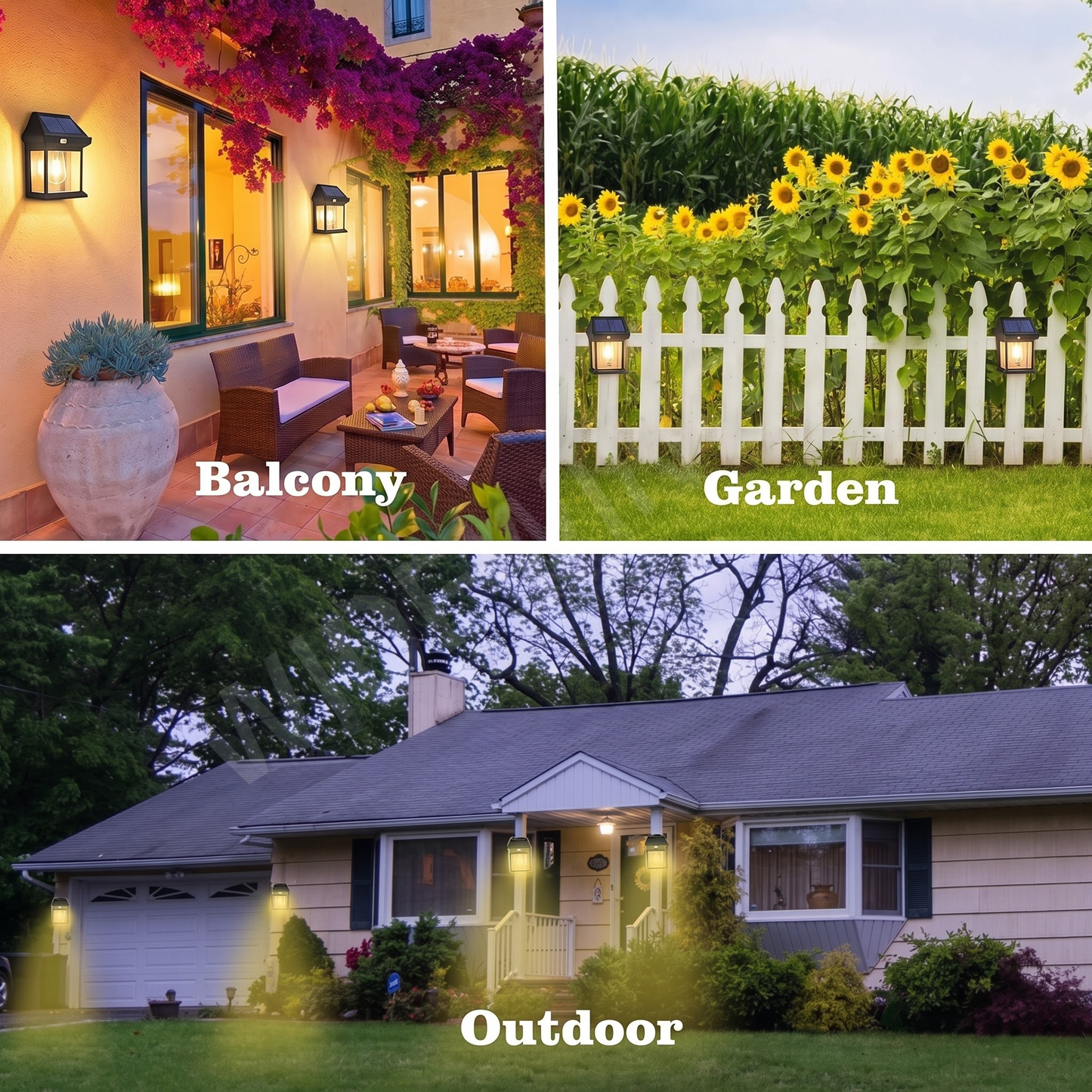 Solar LED Wall Light with Motion Sensor