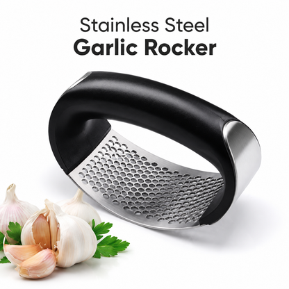 Garlic Press Rocker – Stainless Steel Mincer & Crusher