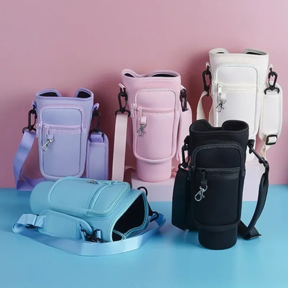Tumbler Carrier Bag – With Phone Pocket, Strap