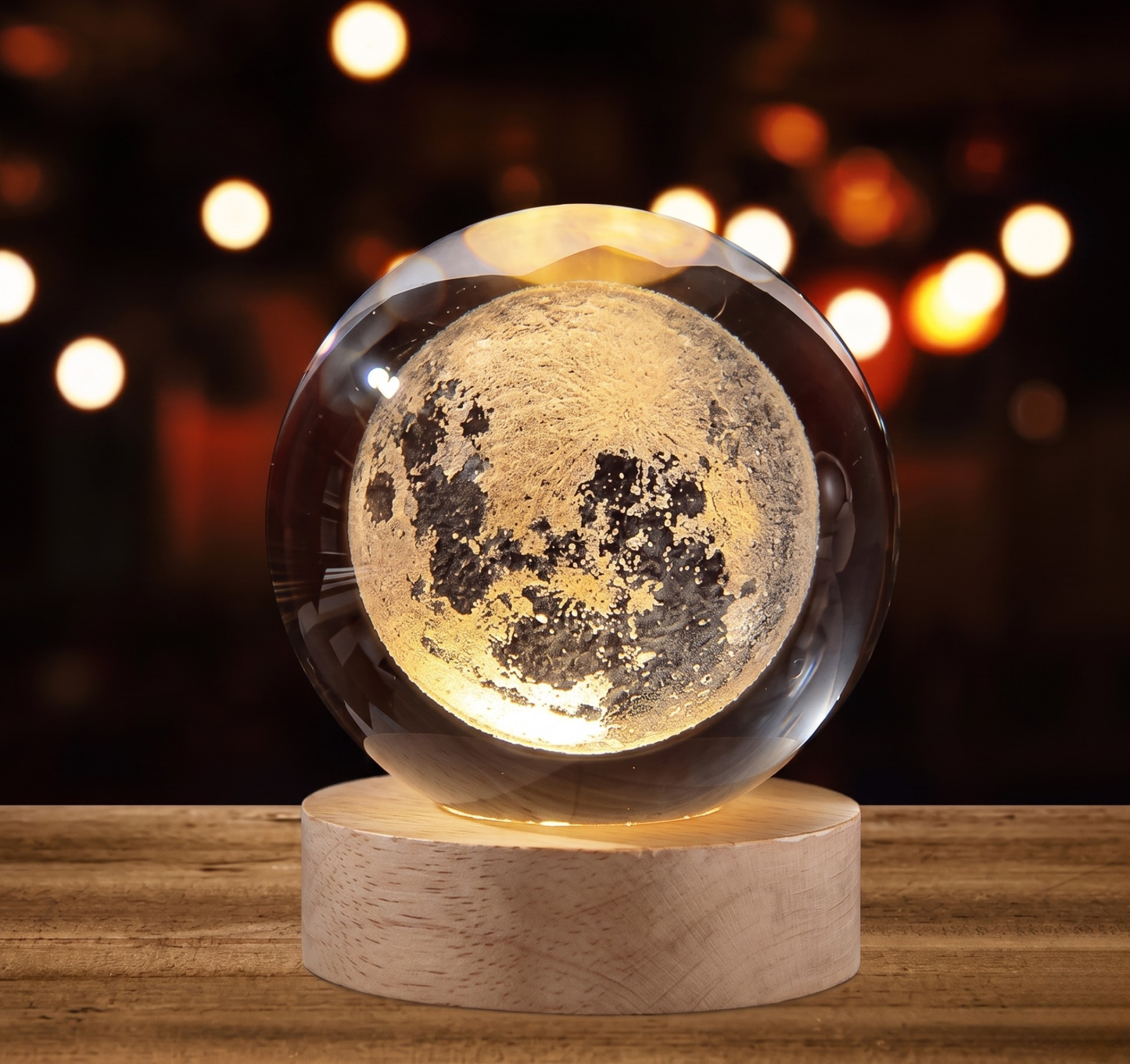 3D Crystal Ball Galaxy Lamp – 16 Color LED