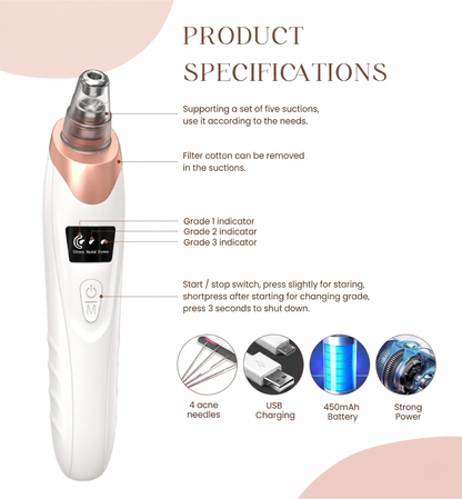 5-in-1 Electric Blackhead Remover Pore Vacuum