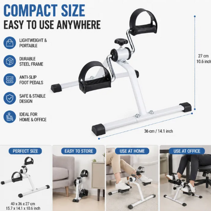Mini Exercise Bike Pedal Exerciser – Under Desk