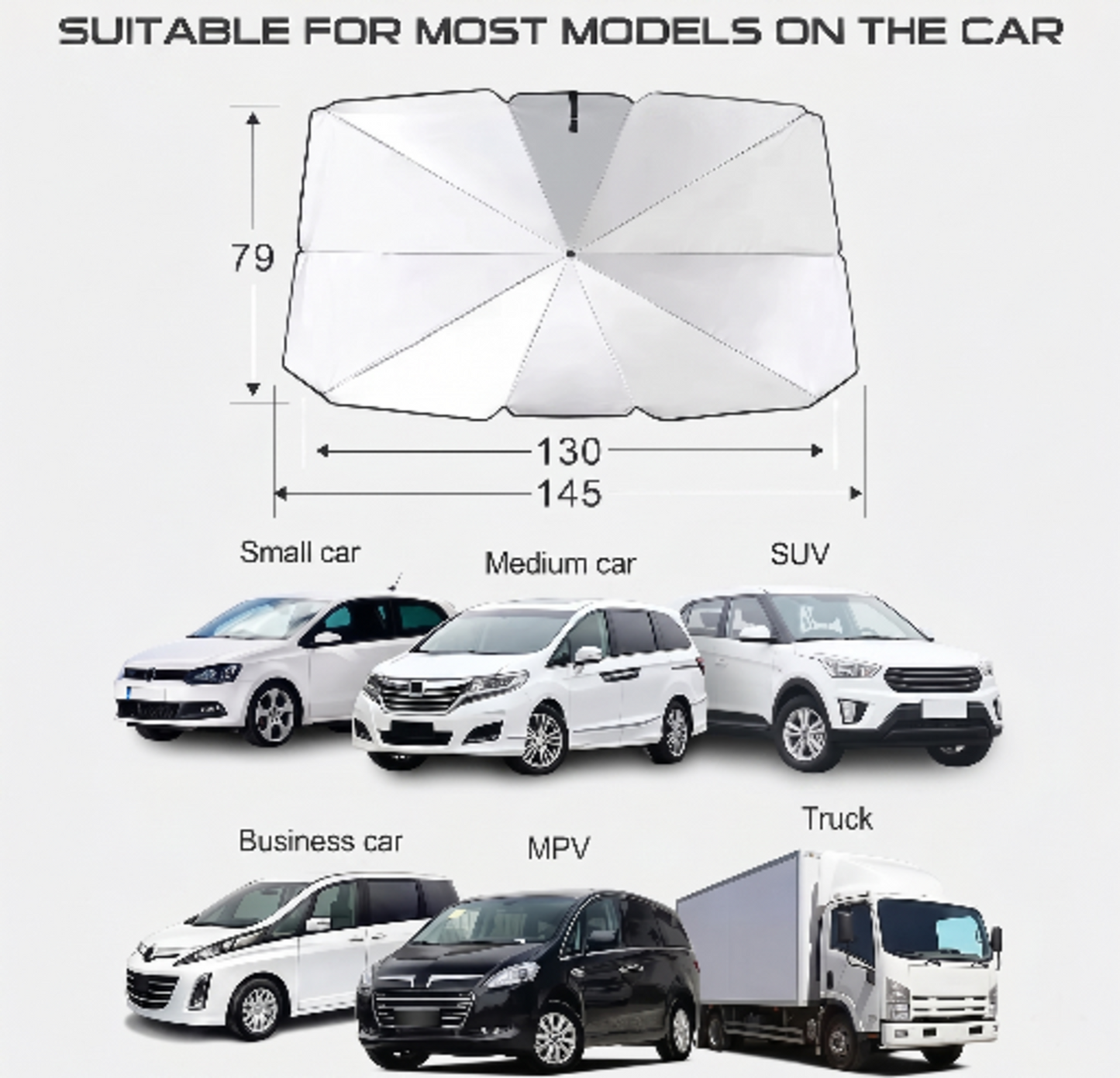 Car Windshield Sun Shade Umbrella – Foldable