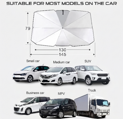 Car Windshield Sun Shade Umbrella – Foldable