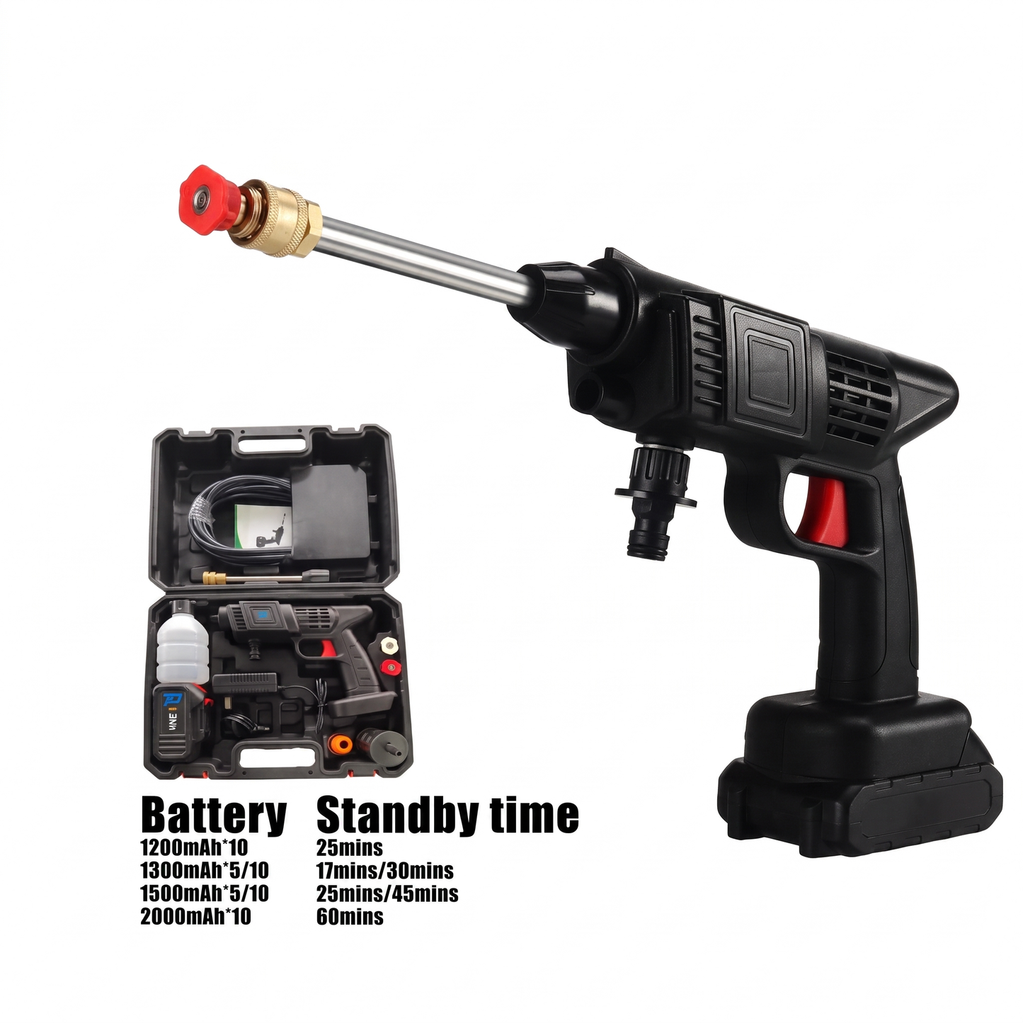 High Pressure Car Wash Gun with Adjustable Nozzle