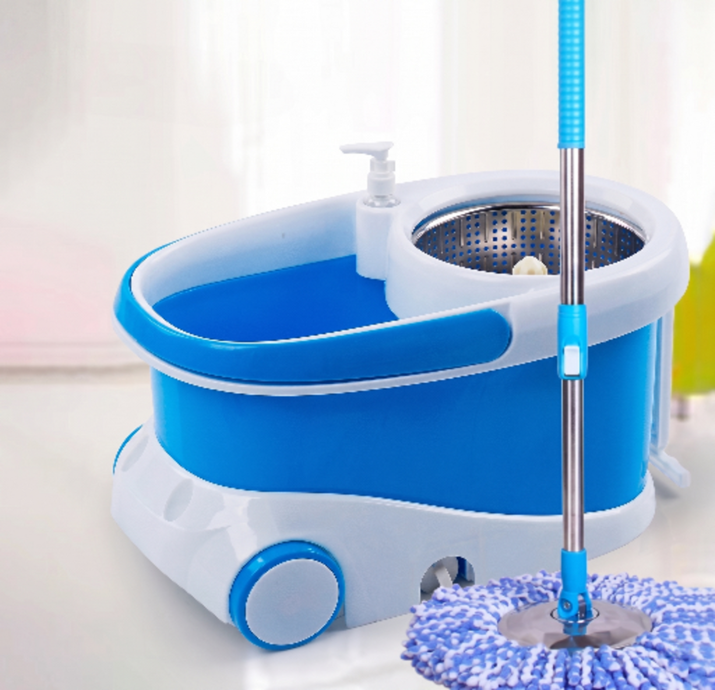 Spin Mop and Bucket Set – 360° Self-Wringing