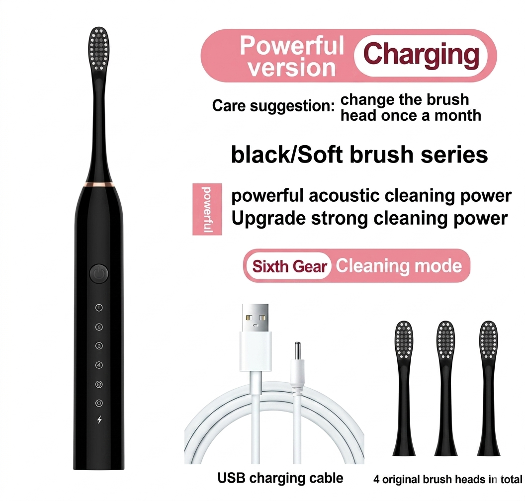 Electric Sonic Toothbrush for Adults & Kids
