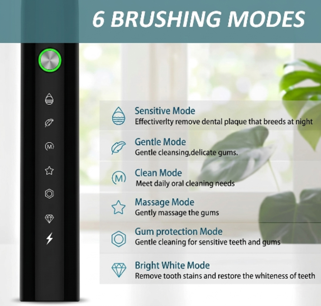 Electric Sonic Toothbrush for Adults & Kids