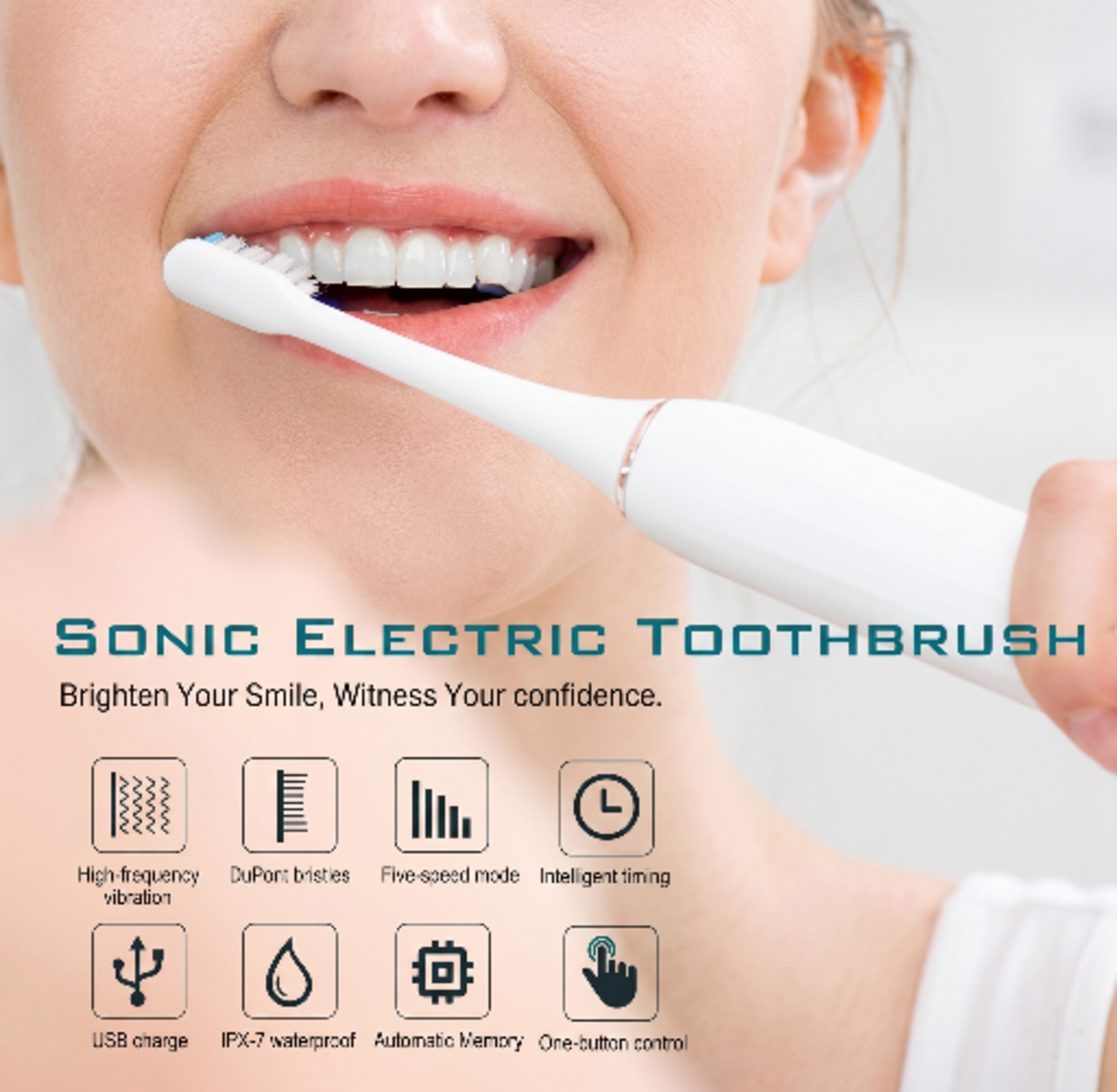 Electric Sonic Toothbrush for Adults & Kids