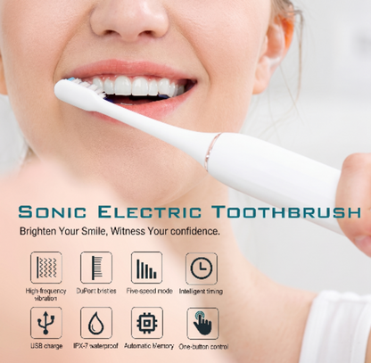 Electric Sonic Toothbrush for Adults & Kids