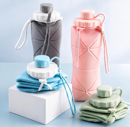 Foldable Silicone Water Bottle 600ml