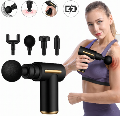 Deep Tissue Muscle Massage Gun – Silent, Cordless
