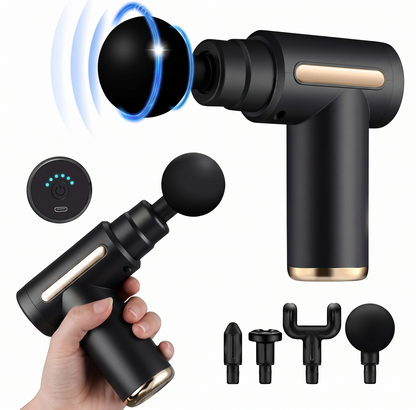 Deep Tissue Muscle Massage Gun – Silent, Cordless