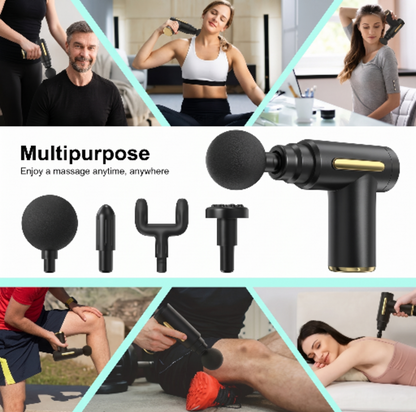 Deep Tissue Muscle Massage Gun – Silent, Cordless