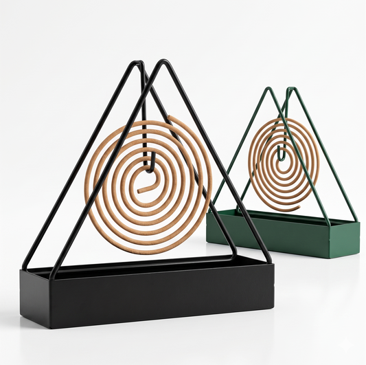 Mosquito Coil Stand – Fireproof, Ash Catcher Tray