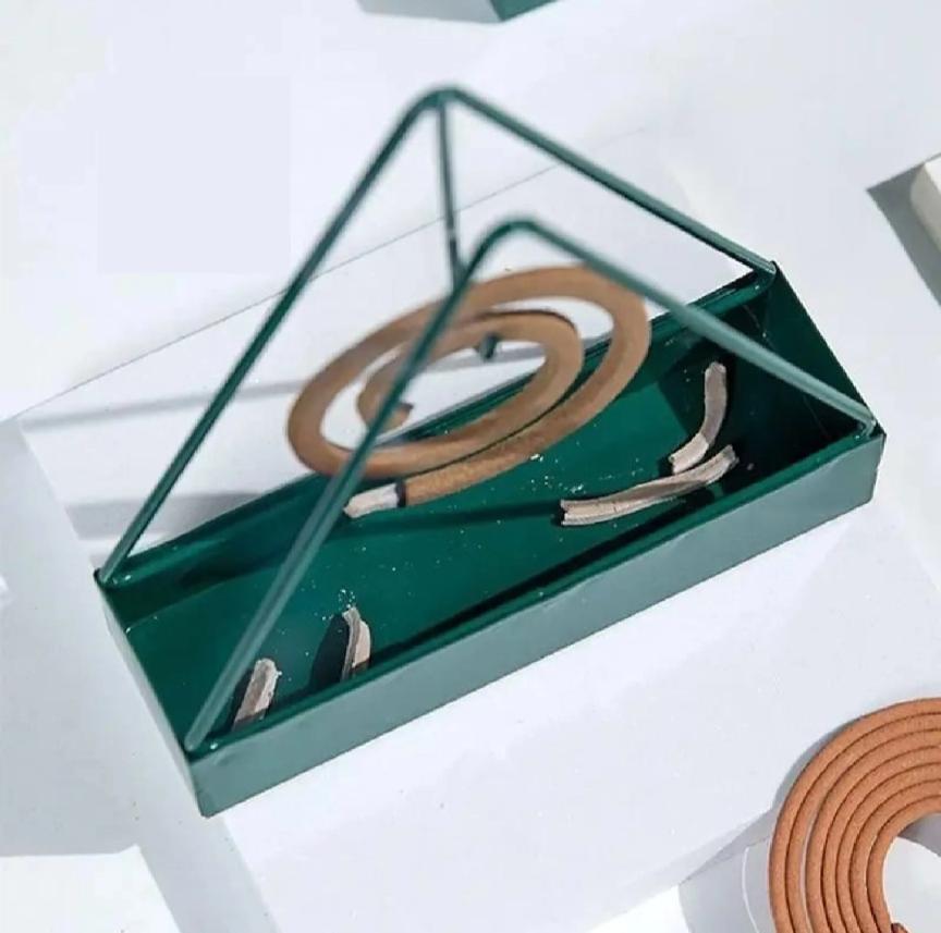 Mosquito Coil Stand – Fireproof, Ash Catcher Tray