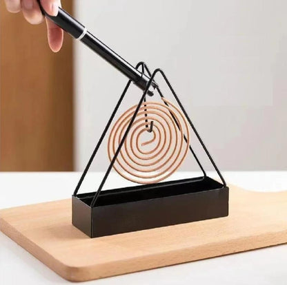 Mosquito Coil Stand – Fireproof, Ash Catcher Tray
