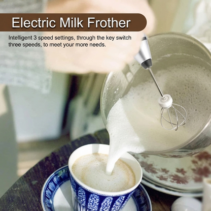 Electric Milk Frother – Handheld Foam Maker