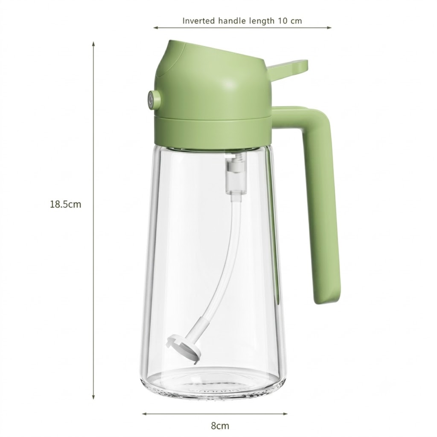 Glass Oil Spray Bottle – 470ml Refillable Mister