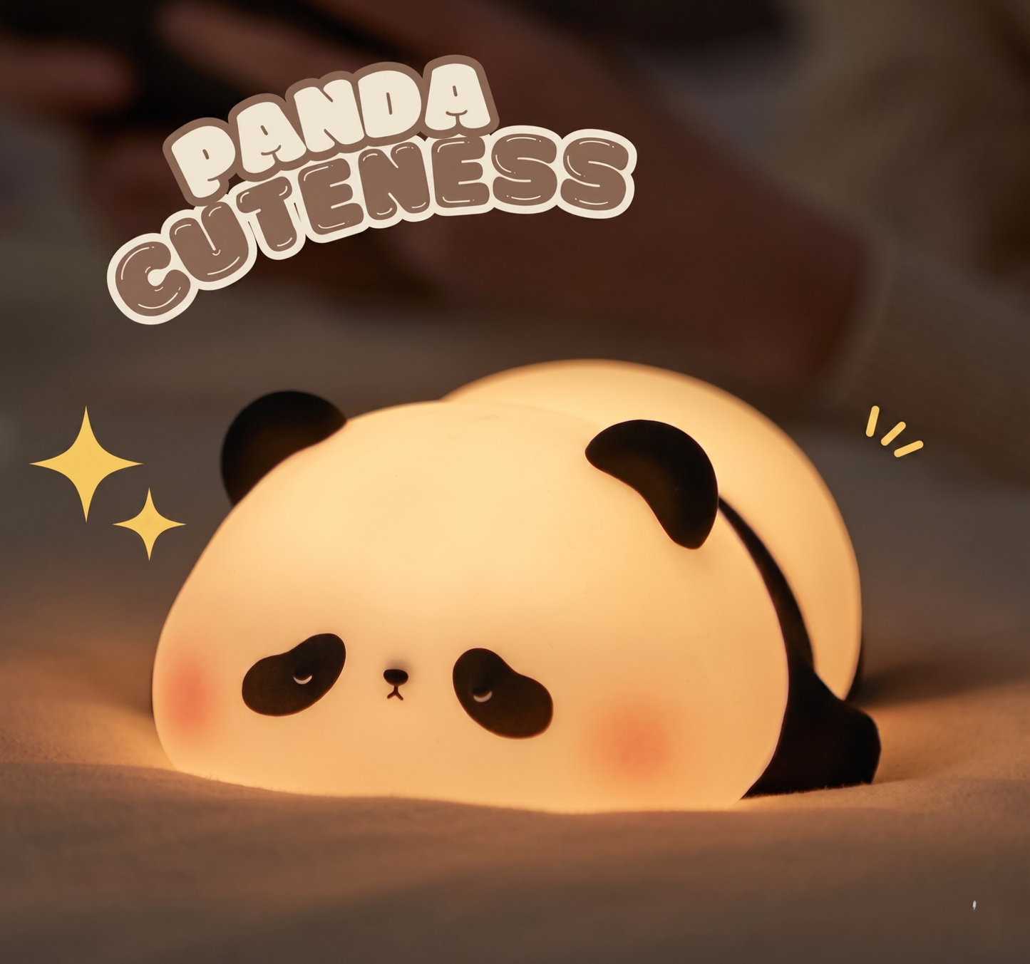 Panda Night Light for Kids – Squishy, Rechargeable