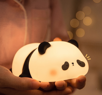 Panda Night Light for Kids – Squishy, Rechargeable