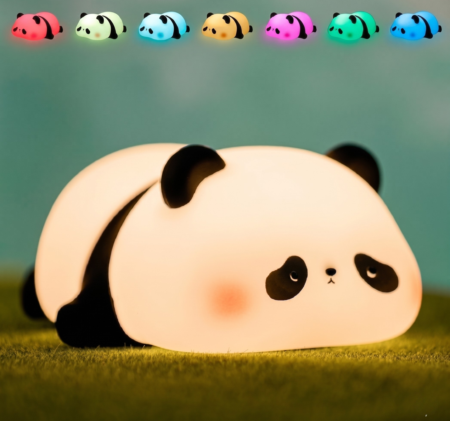 Panda Night Light for Kids – Squishy, Rechargeable