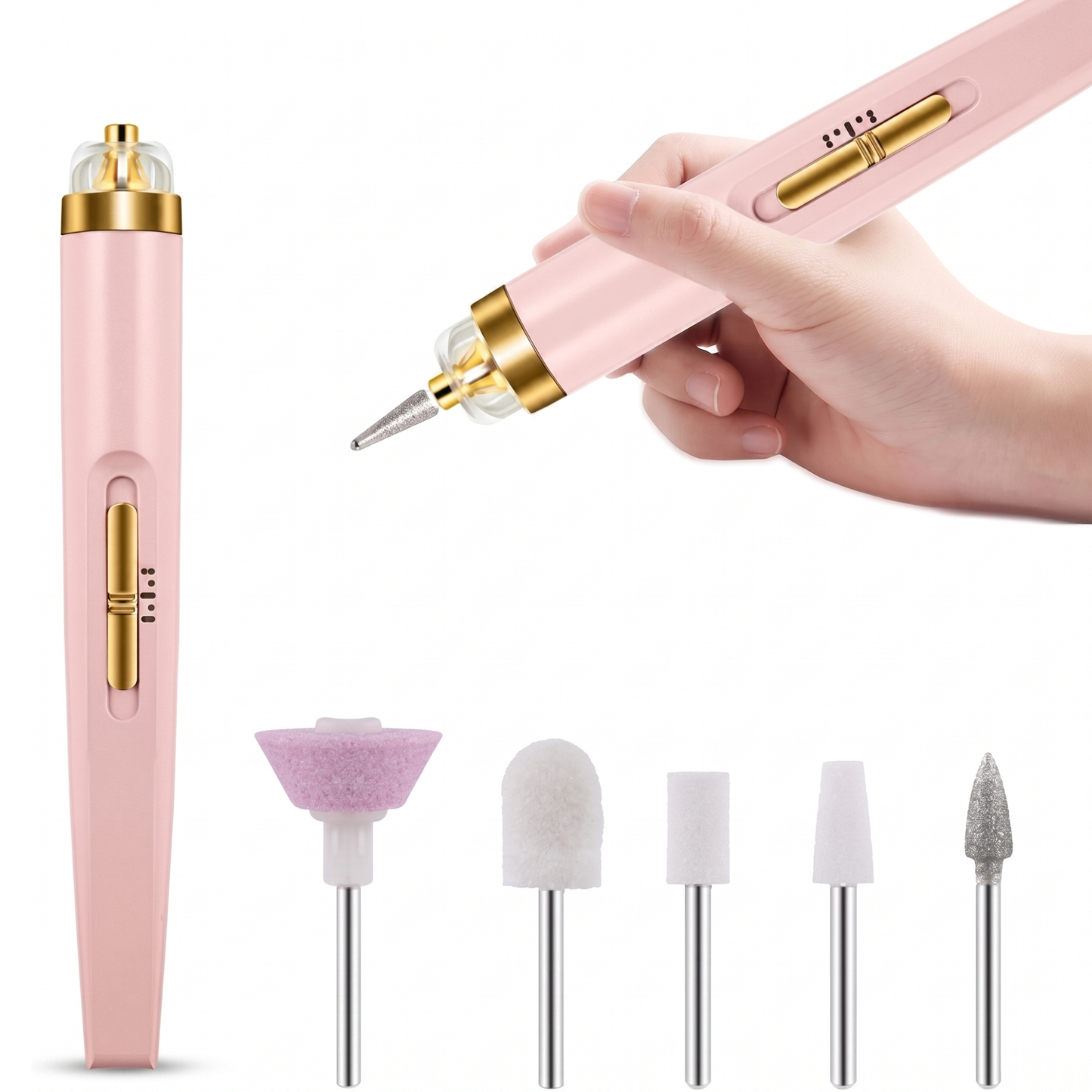 Cordless Rechargeable Nail Drill with LCD Display