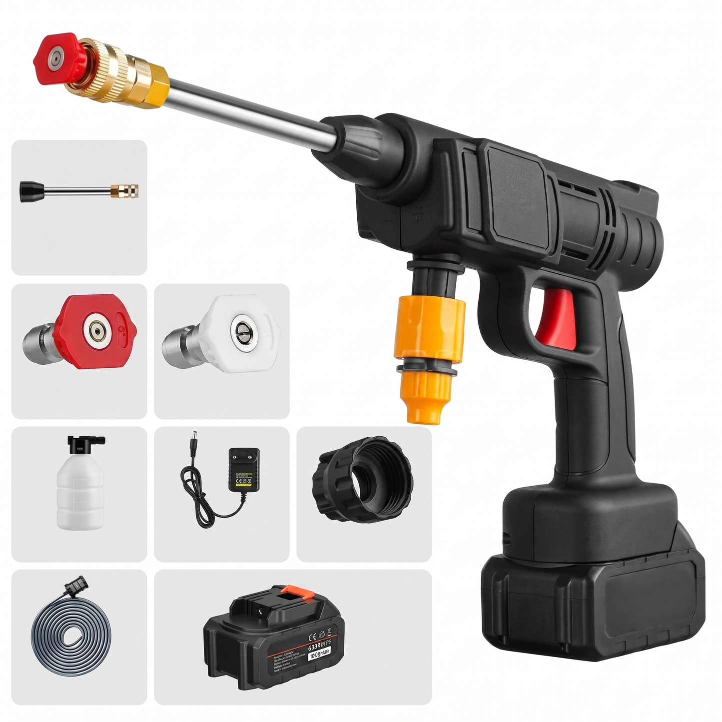 High Pressure Car Wash Gun with Adjustable Nozzle